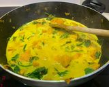 A picture of step 5 of Butternut squash and spinach curry.