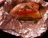 Foto del paso 1 de la receta: Salmón en colchón de verduras