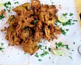 A picture of step 3 of Moong daal thalli.