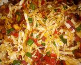 A picture of step 4 of Plantain,sausage vegetable sauce.