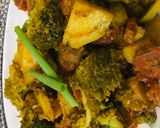 A picture of step 7 of Mix vegetables with soya.
