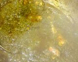 A picture of step 5 of Palak gosht.