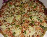 A picture of step 5 of Desi pizza.