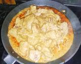 A picture of step 5 of Mangalorean style ghee roast chicken.