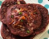 A picture of step 6 of Pink/Beetroot Chilla.