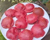 A picture of step 4 of Beetroot puri.