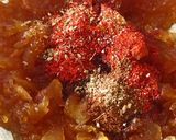 A picture of step 3 of Watermelon Rind chutney.