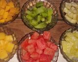 A picture of step 1 of Citrus fruit salat.