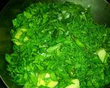 A picture of step 3 of Alo Palak soya methi.