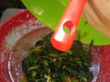 Omelet daun ginseng sambal pete teri medan