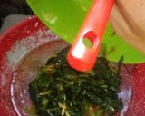 Foto langkah ke 4 dari resep Omelet daun ginseng sambal pete teri medan.