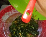 Foto langkah ke 4 dari resep Omelet daun ginseng sambal pete teri medan.