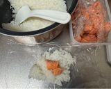 A picture of step 3 of Japanese World Cup Onigiri.