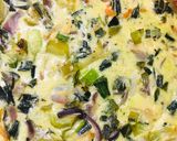 Foto del paso 5 de la receta: QUICHE DE PUERROS MUY CREMOSA 🎊😋😋🎉🤩🫶🏽🎊