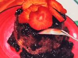 Mug cake de chocolate 🍫 y fresa 🍓