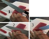 A picture of step 4 of Traditional Tuna Nigiri Sushi.