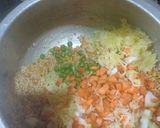 A picture of step 2 of Veg Dalia khichdi.