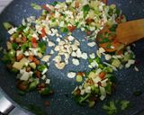 A picture of step 6 of Vegetable paneer rice samosa.