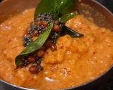 A picture of step 3 of Coconut red chili chutney.