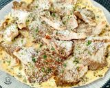Foto del paso 5 de la receta Tortilla abierta con setas y parmesano