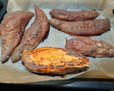 Foto del paso 1 de la receta: Boniatos rellenos de quinoa y queso de cabra