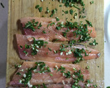 Foto del paso 1 de la receta: Trucha a la Navarra con crujiente de ibérico