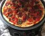 Foto del paso 5 de la receta: Pizza de chorizo, atún y morrones en horno grill para pizza Cecotec