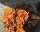 Marhapörkölt bográcsban recept fázis 1 fotója