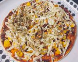 कॉर्न पिज़्ज़ा (corn pizza recipe in Hindi) रेसिपी चरण 5 फोटो
