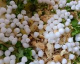 A picture of step 4 of Sabudana Vada.