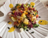 Foto del paso 4 de la receta: Ensalada de melón, mango, queso y serrano crujiente con vinagreta de mango