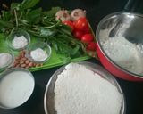 A picture of step 1 of Savory spinach pancake.