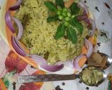 A picture of step 11 of Zero oil Hara Bhara Sabzi Pulao.