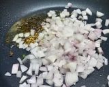 A picture of step 2 of Cabbage Sabzi.
