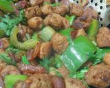 A picture of step 4 of Soya Manchurian..😊😊.