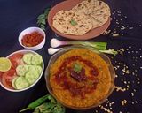 A picture of step 4 of Double tadka Panchmel Dal.