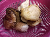 Conejo guisado con Boletus