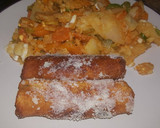 Foto del paso 5 de la receta: Ensalada al pimentón con flamenquines de salchicha de soja