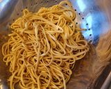 A picture of step 1 of Pork chow mein for 1.