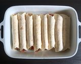 A picture of step 5 of Chicken Enchiladas.