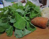 Foto langkah ke 1 dari resep Pecel bayam siram bumbu kacang.
