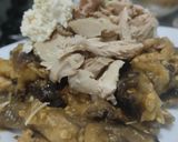 Foto del paso 3 de la receta: Berenjenas con pollo bbq🍗🍯🍆