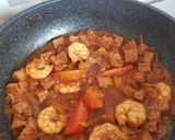 Foto langkah ke 7 dari resep Udang tempe saos padang pedas manis menu buka puasa.