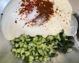 A picture of step 4 of Cucumber Mint Raita.