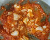 A picture of step 5 of Fideuá with Cuttlefish, Shrimp, and Aioli.