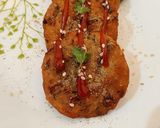 A picture of step 3 of Chawal ke Aate ki instant tikki.