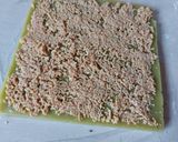 Foto langkah ke 5 dari resep Mochi Gulung Pandan isi Kacang.