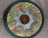 A picture of step 8 of Vegetable momos.