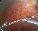 A picture of step 5 of Fried Yam and Peppered Stew a. k. a dundun.