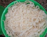 A picture of step 1 of Chinese Noodles.